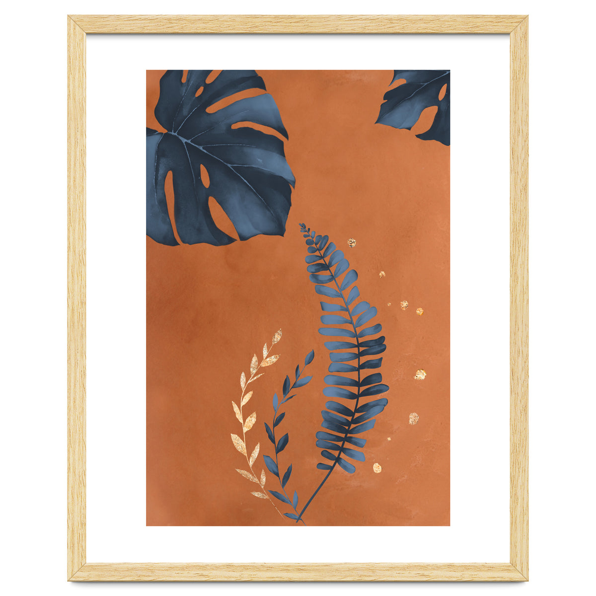 Monstera Leaf Terracotta