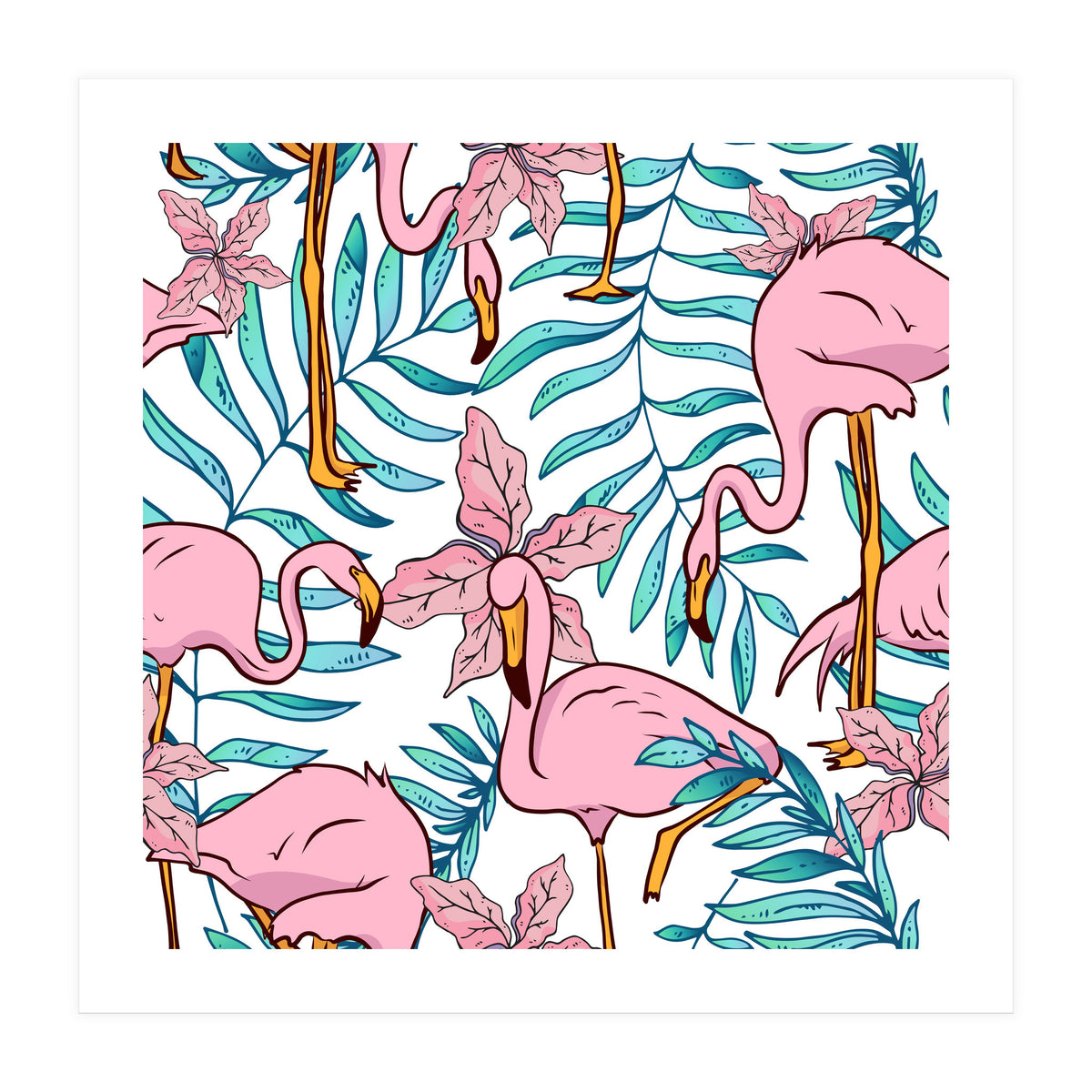 Boho Flamingo (Print Only)