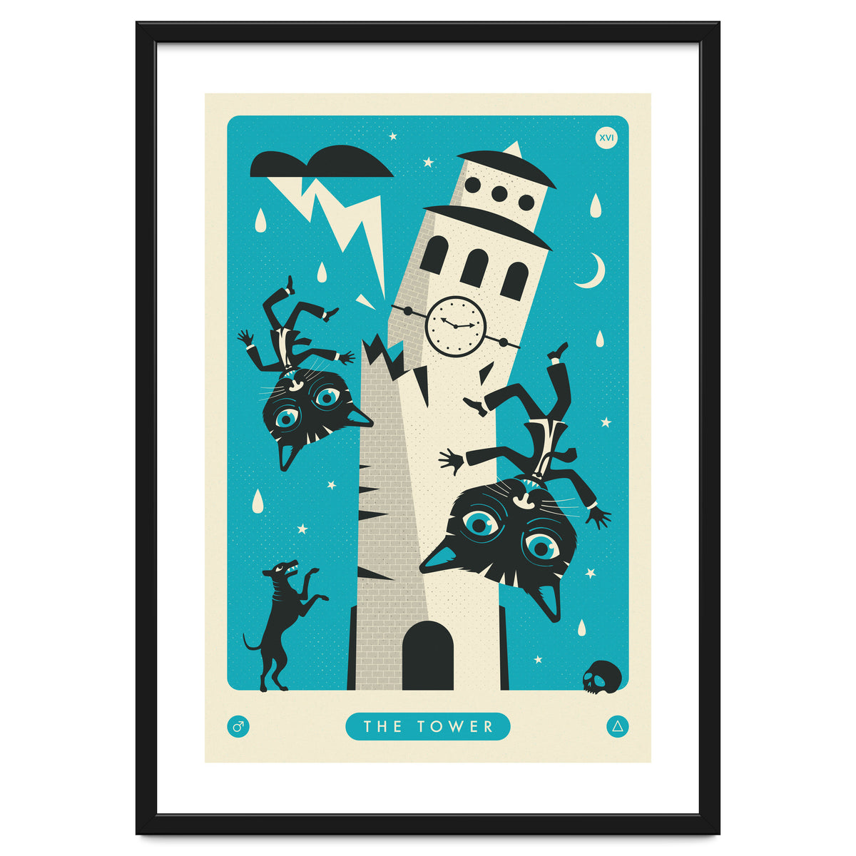 TAROT CARD CAT: THE TOWER