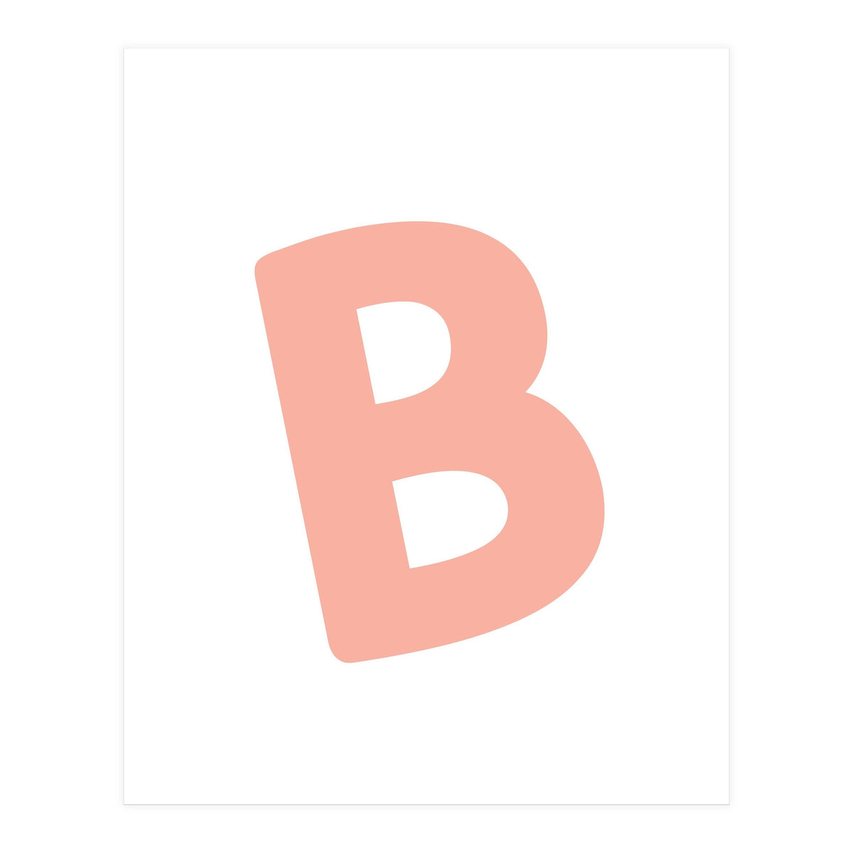Initial Name Letter B (Print Only)