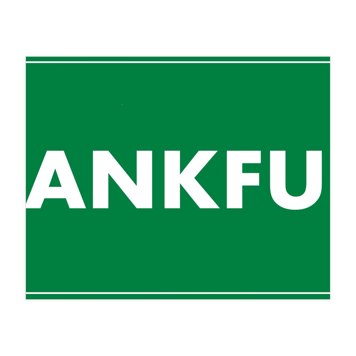 Let`s go to Frankfurt, Germany! Green road sign (Print Only)