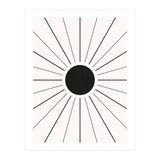 SUN IN LINES - BLACK (Print Only) thumbnail