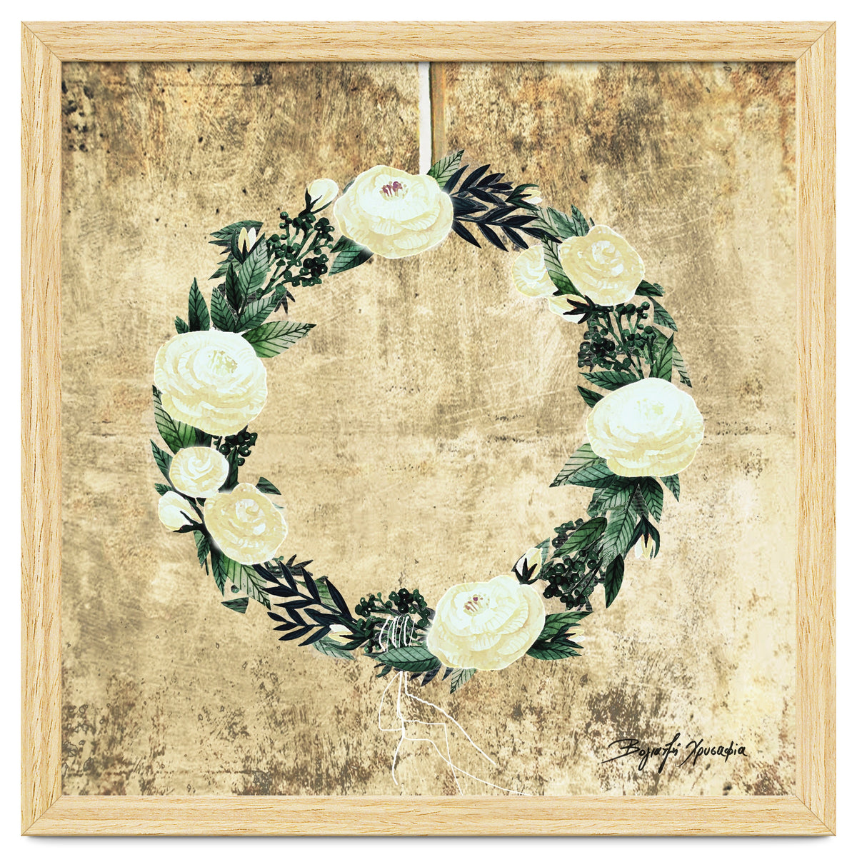 Wreath #White Flowers #Royal collection