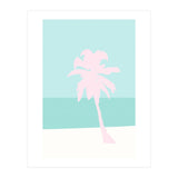 Minimal Palm Tree - Turquoise Coast (Print Only) thumbnail