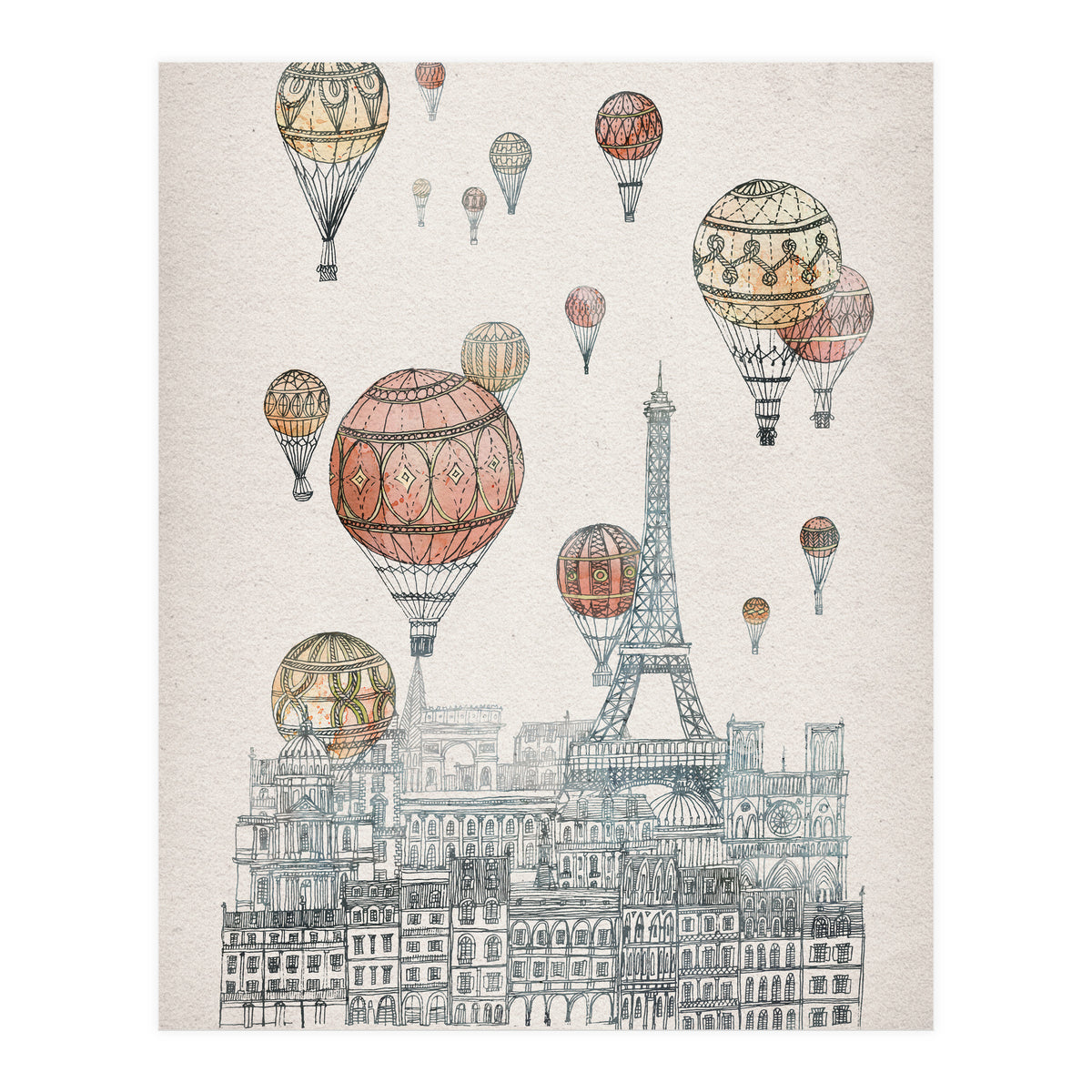 Voyages Over Paris (Print Only)