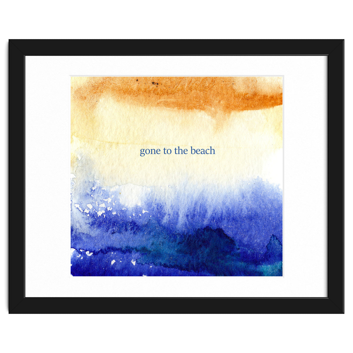 Gone to the beach || watercolor