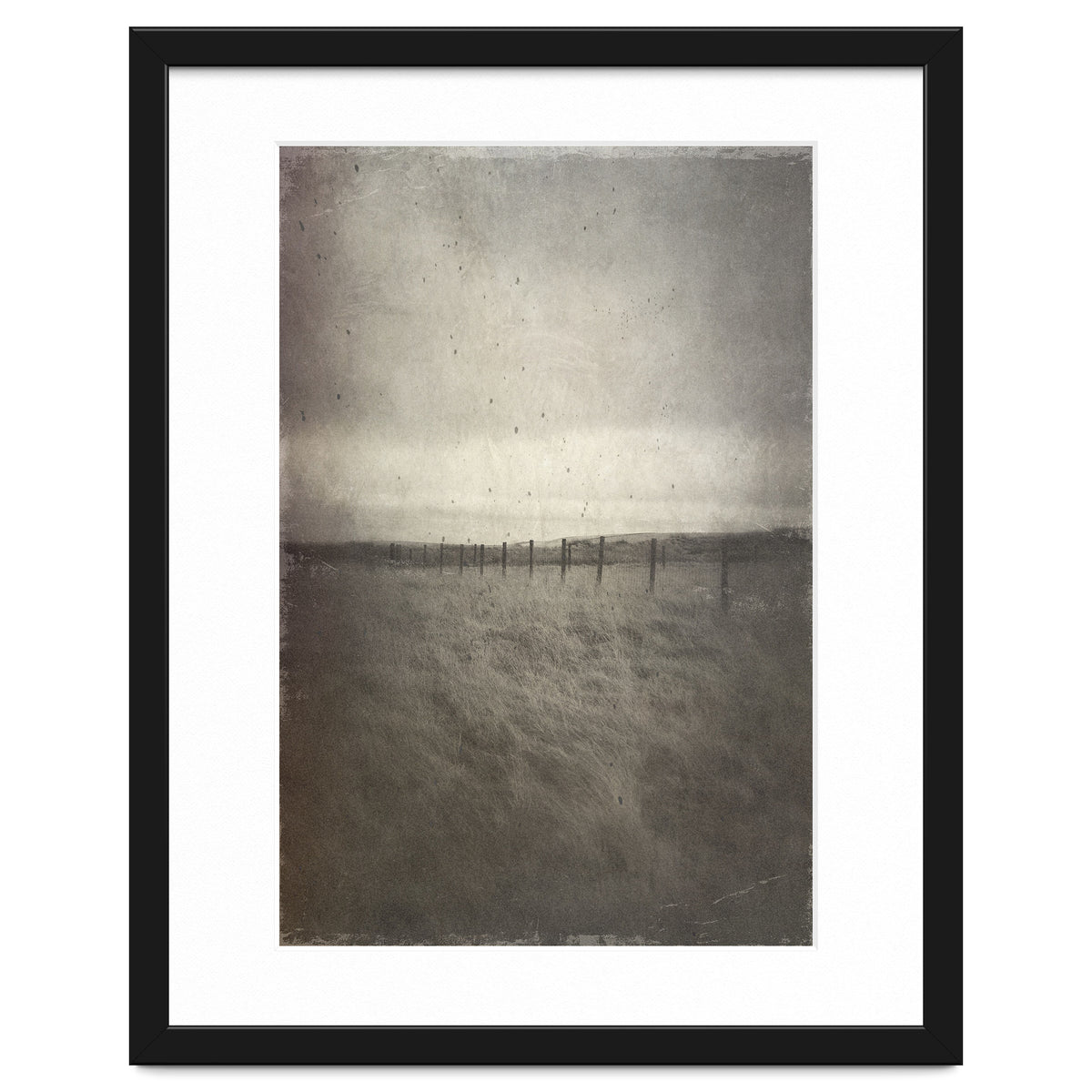 Bleak winter landscape of Saddleworth Moor