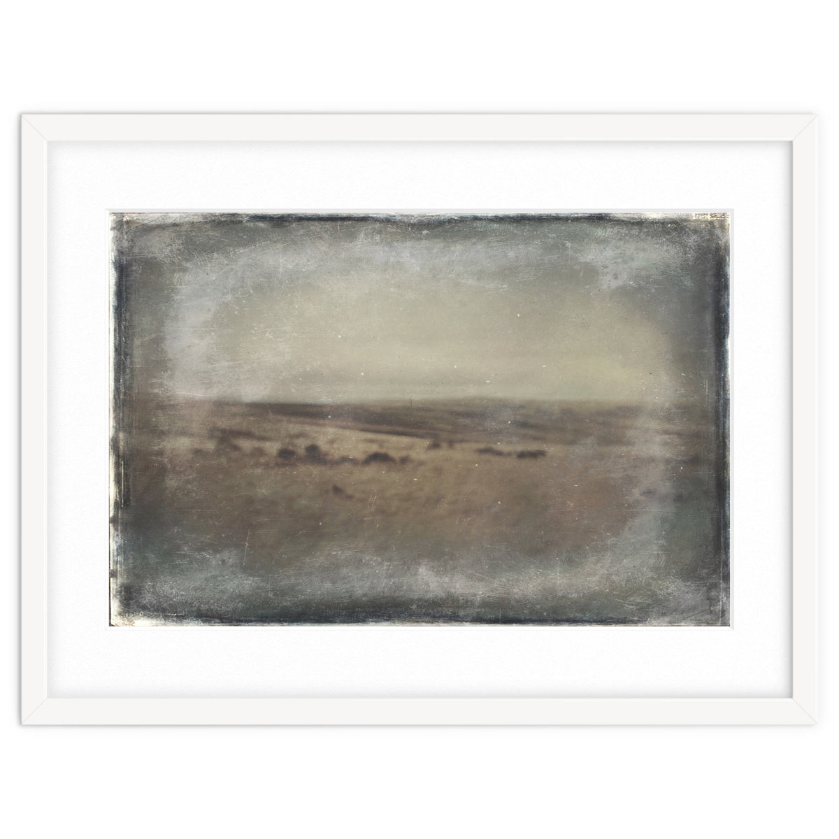 Bleak winter landscape of Saddleworth Moor