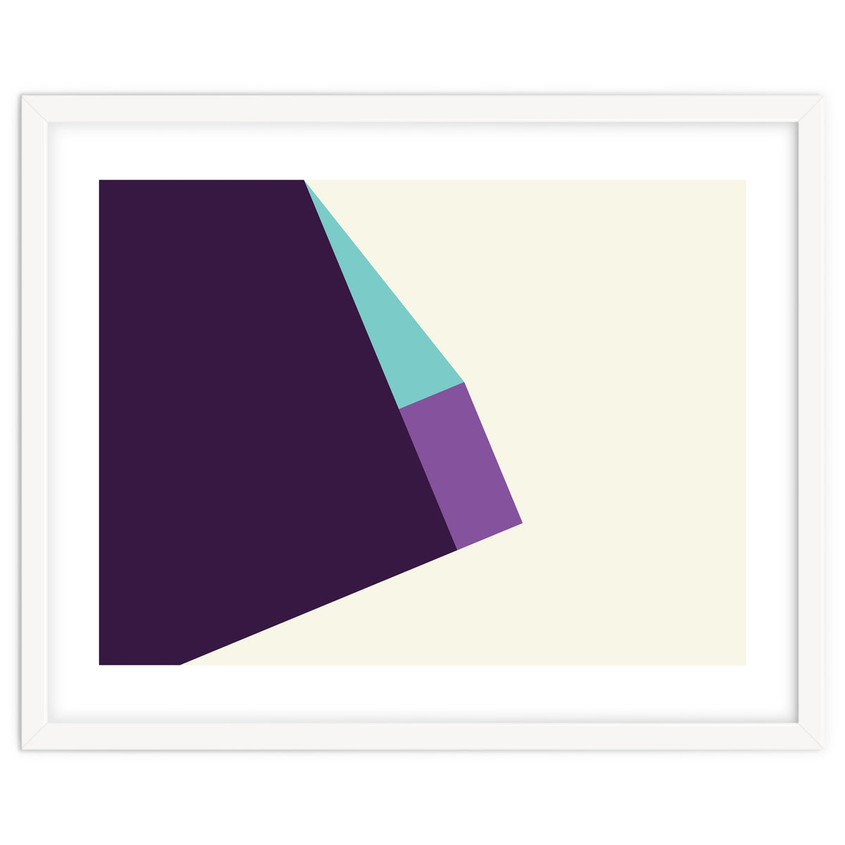 Geometric Shapes No. 42 -  lilac, blue & purple