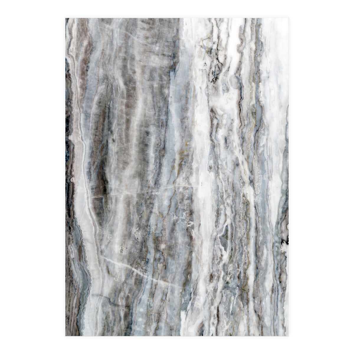 Marble Landscape II Blue and White (Print Only)