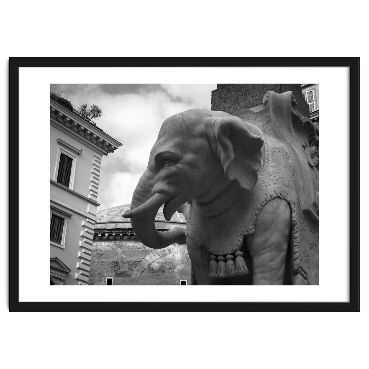 Elephant and Obelisk