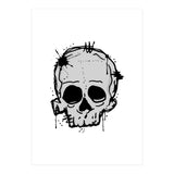 Skull scribble sketch (Print Only) thumbnail