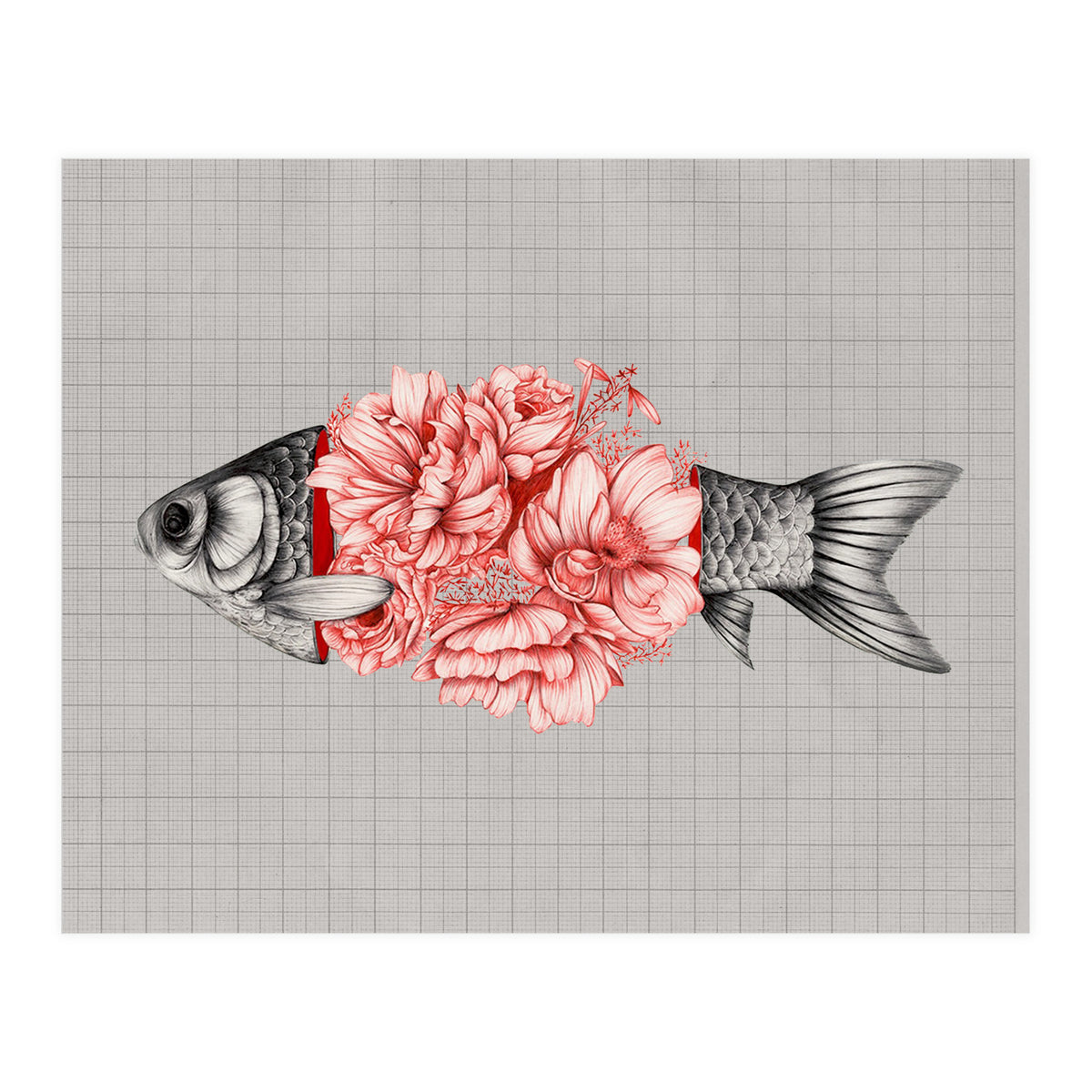 Vintage Tropical Aquarium Fish  (Print Only)