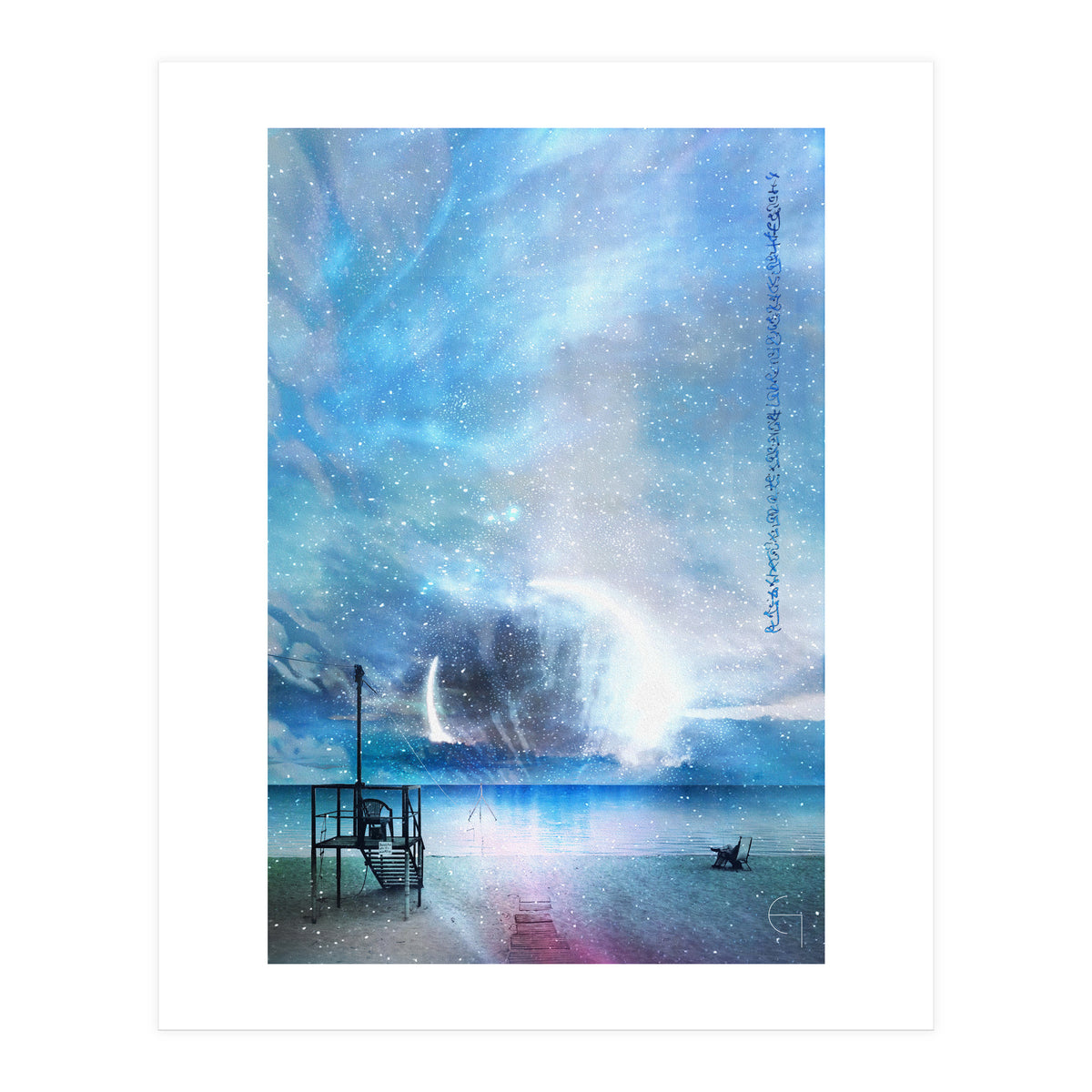 Blue eclipse  (Print Only)