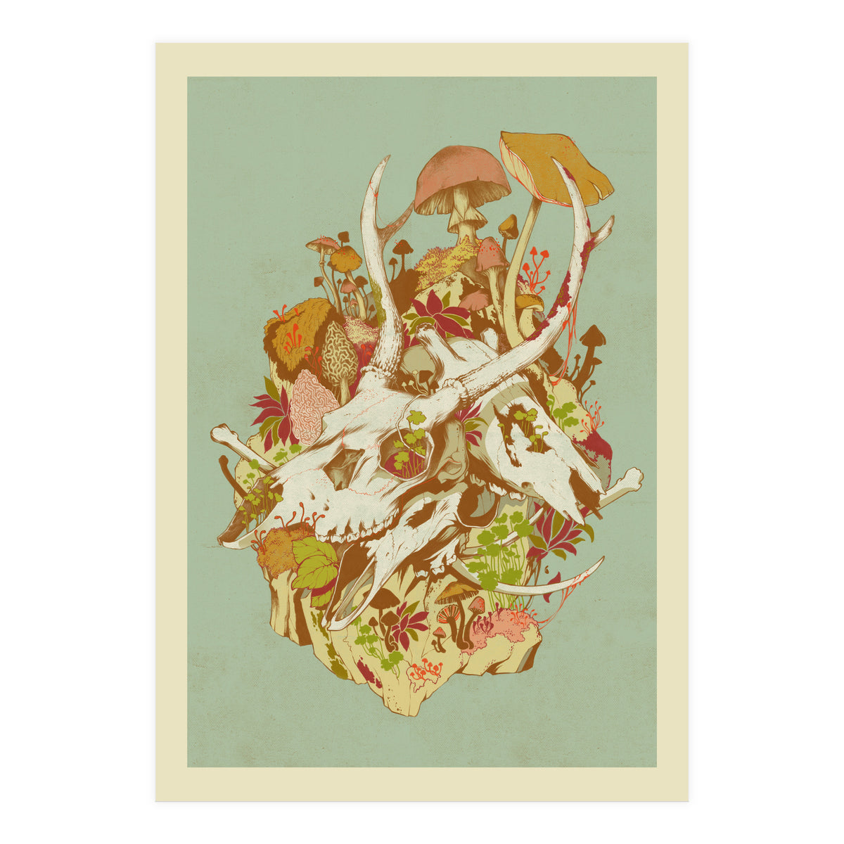 Skulls In Spring (Print Only)