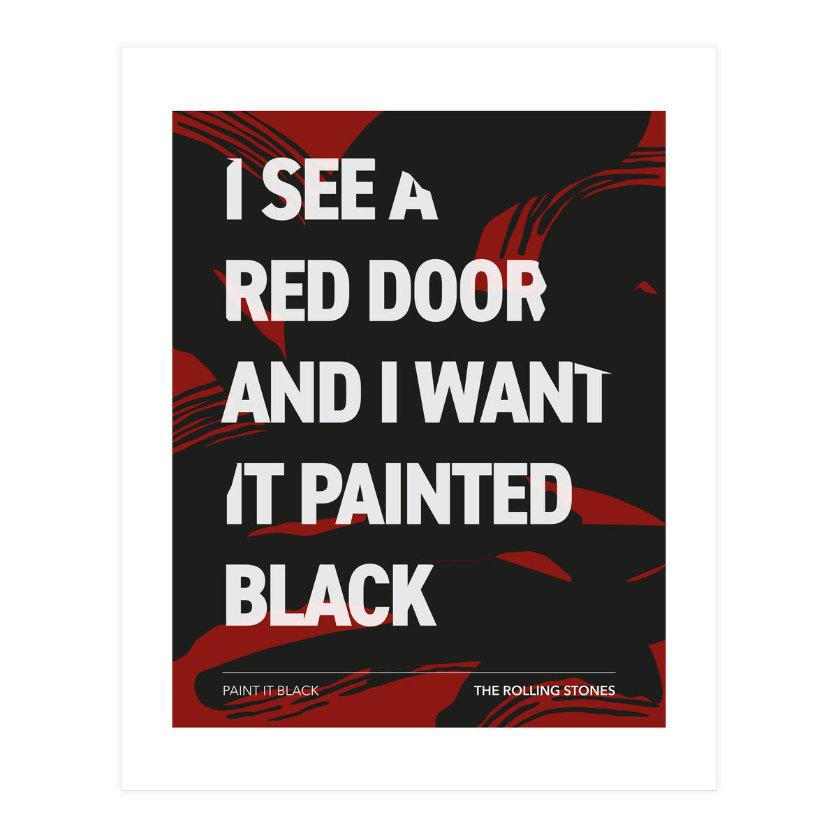 The Rolling Stones - Paint It Black (Print Only)