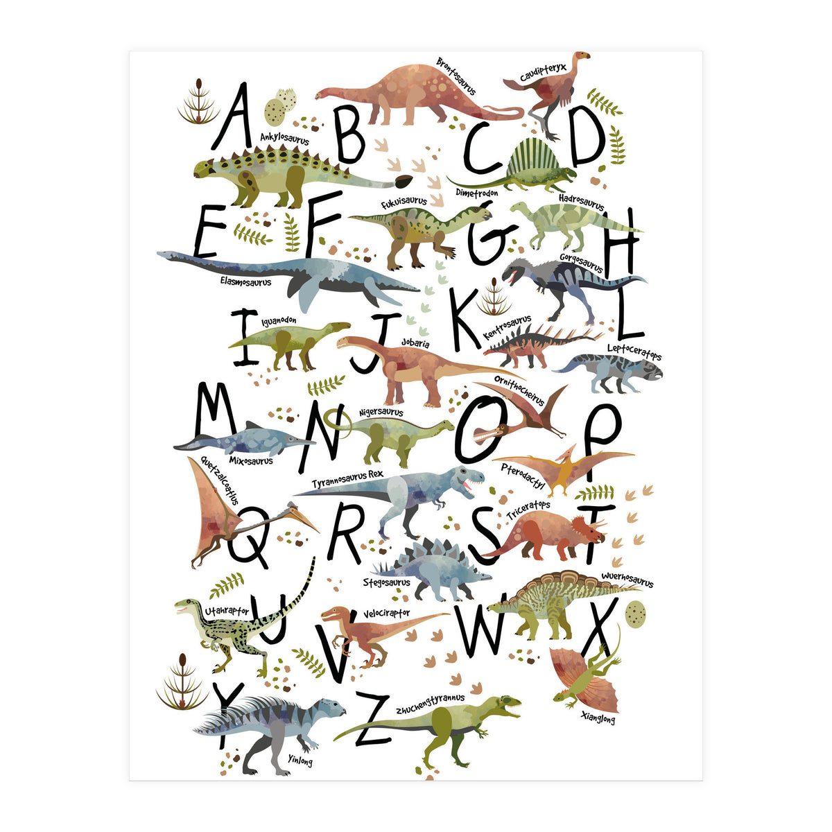 Dinosaur Alphabet  (Print Only)