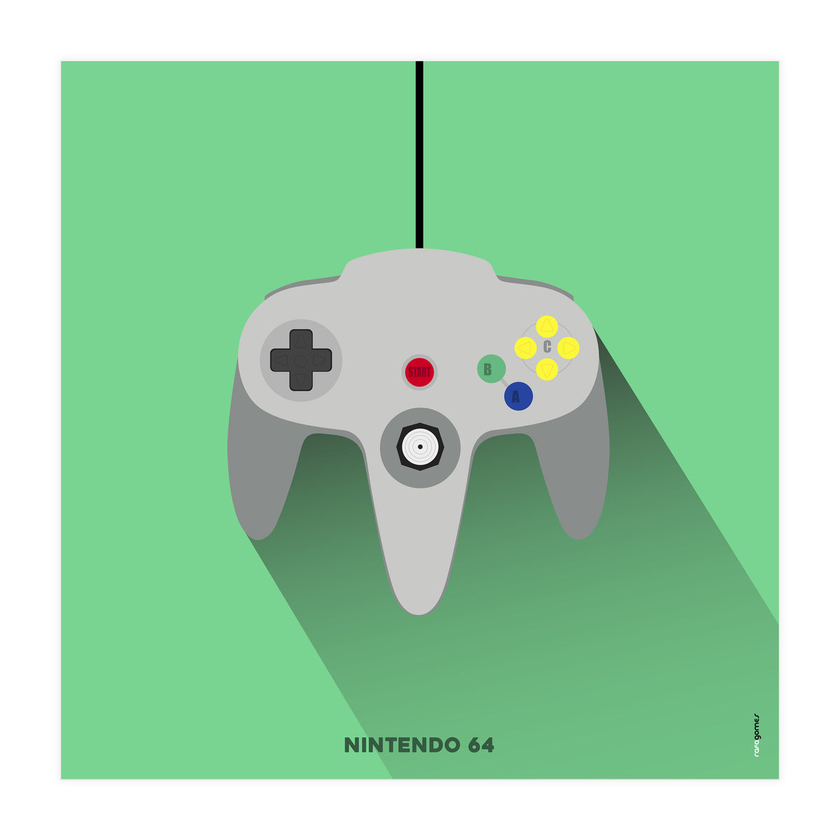 Joystick Videogames Nintendo 64 (Print Only)