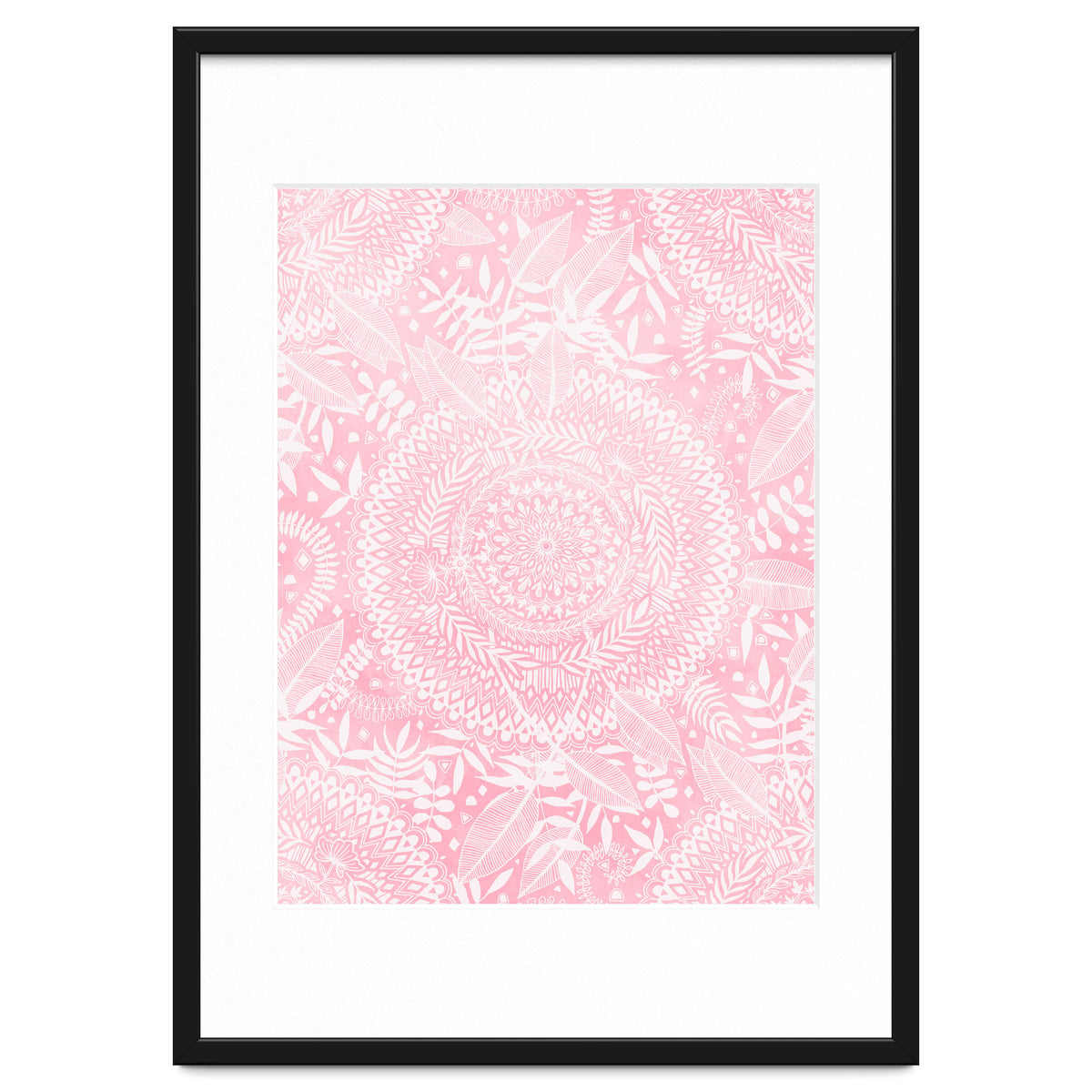 Medallion Pattern in Blush Pink