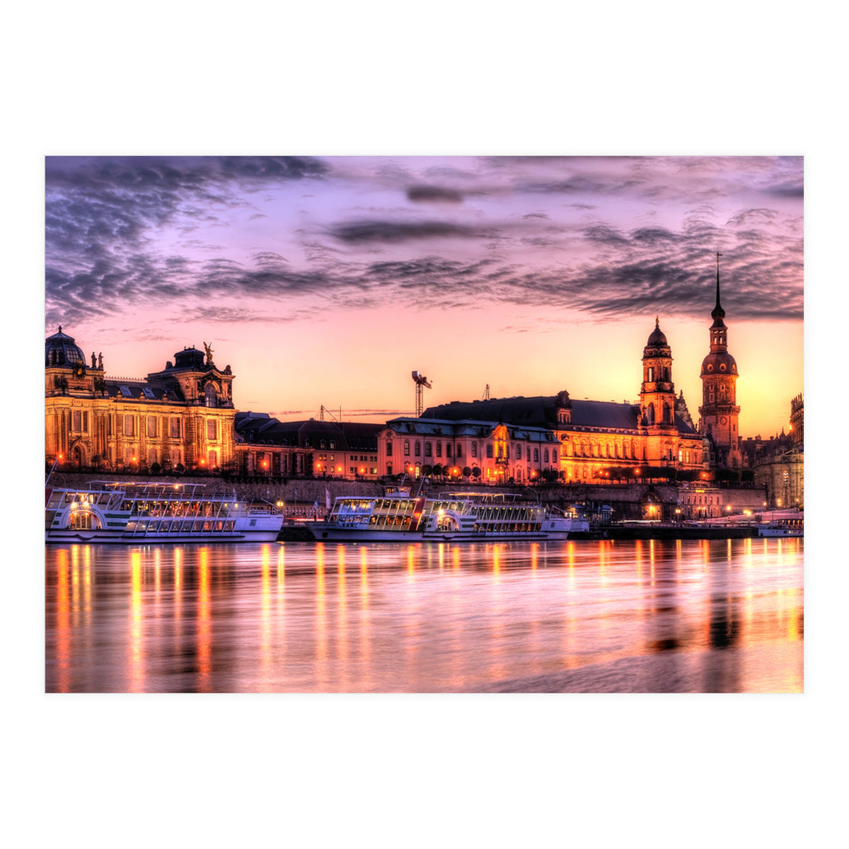 Old City Sunset Dresden (Print Only)