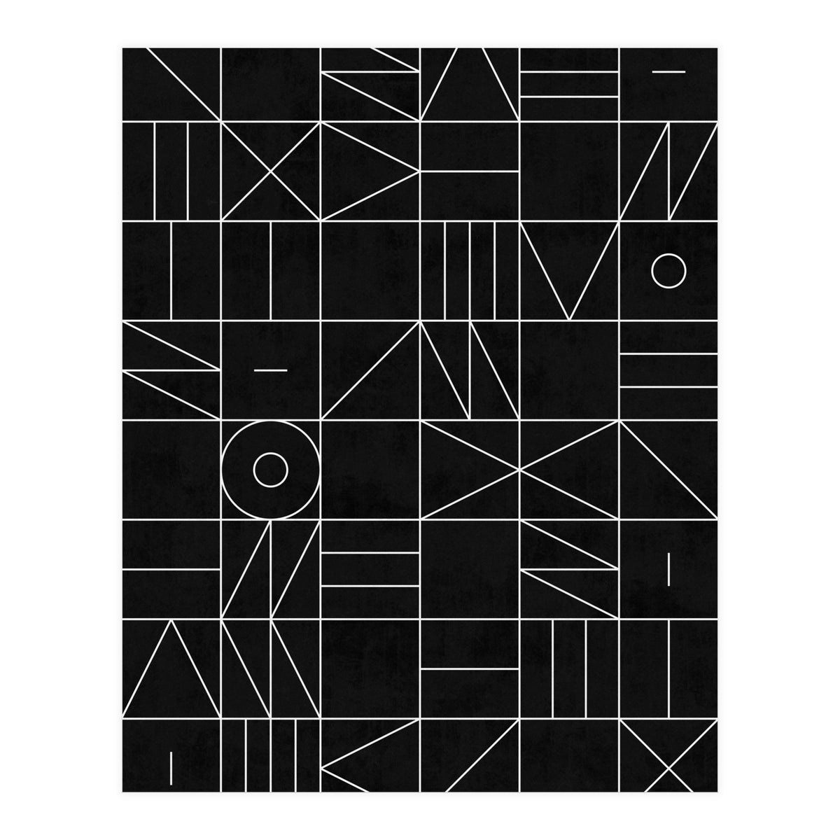 My Favorite Geometric Patterns No.9 - Black (Print Only)