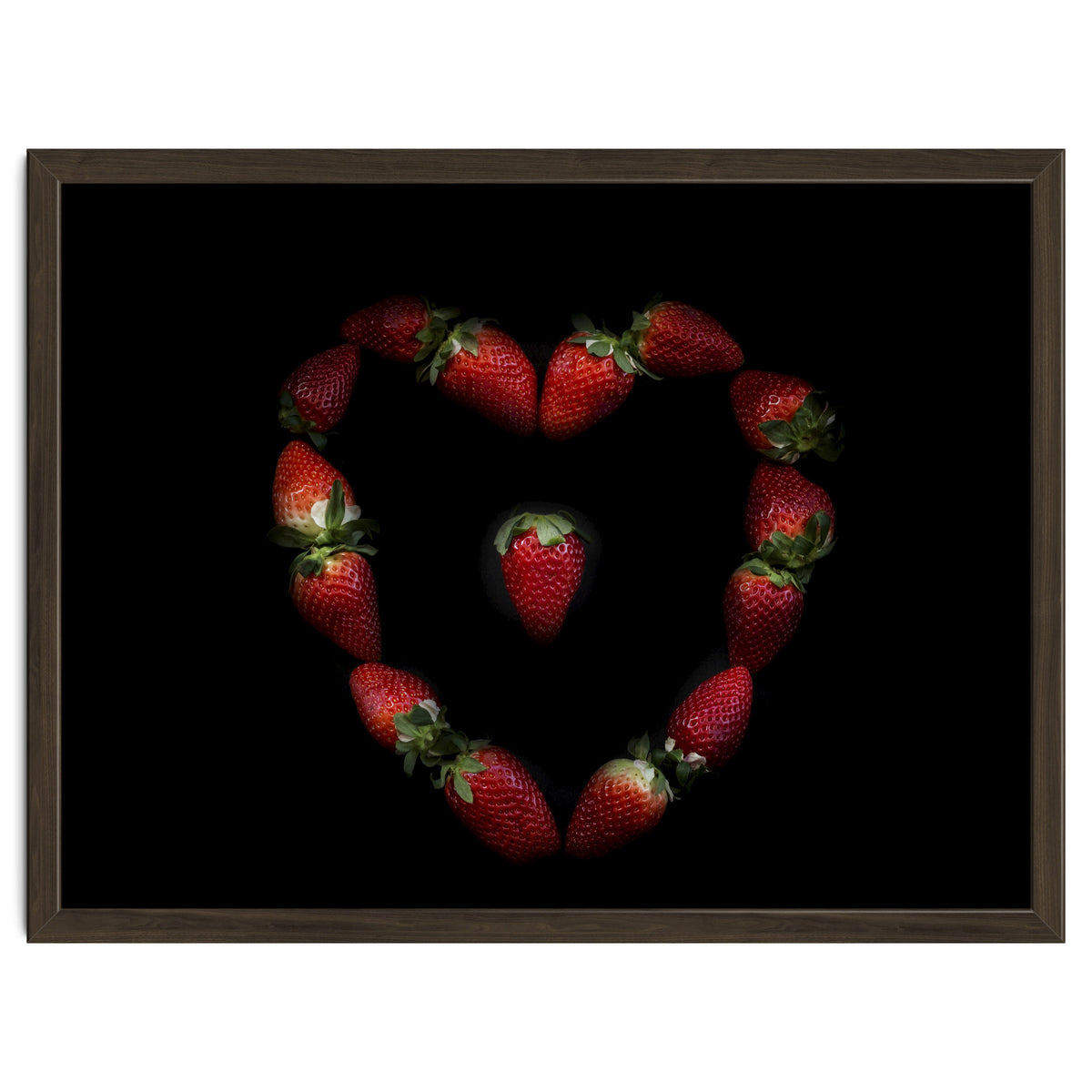 Heart of strawberries