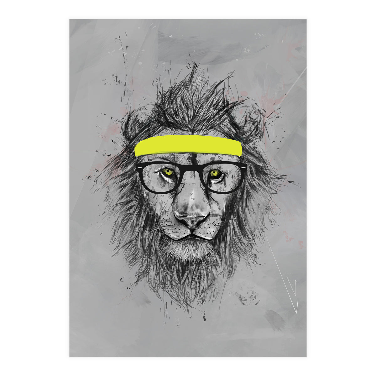 Hipster Lion (Print Only)