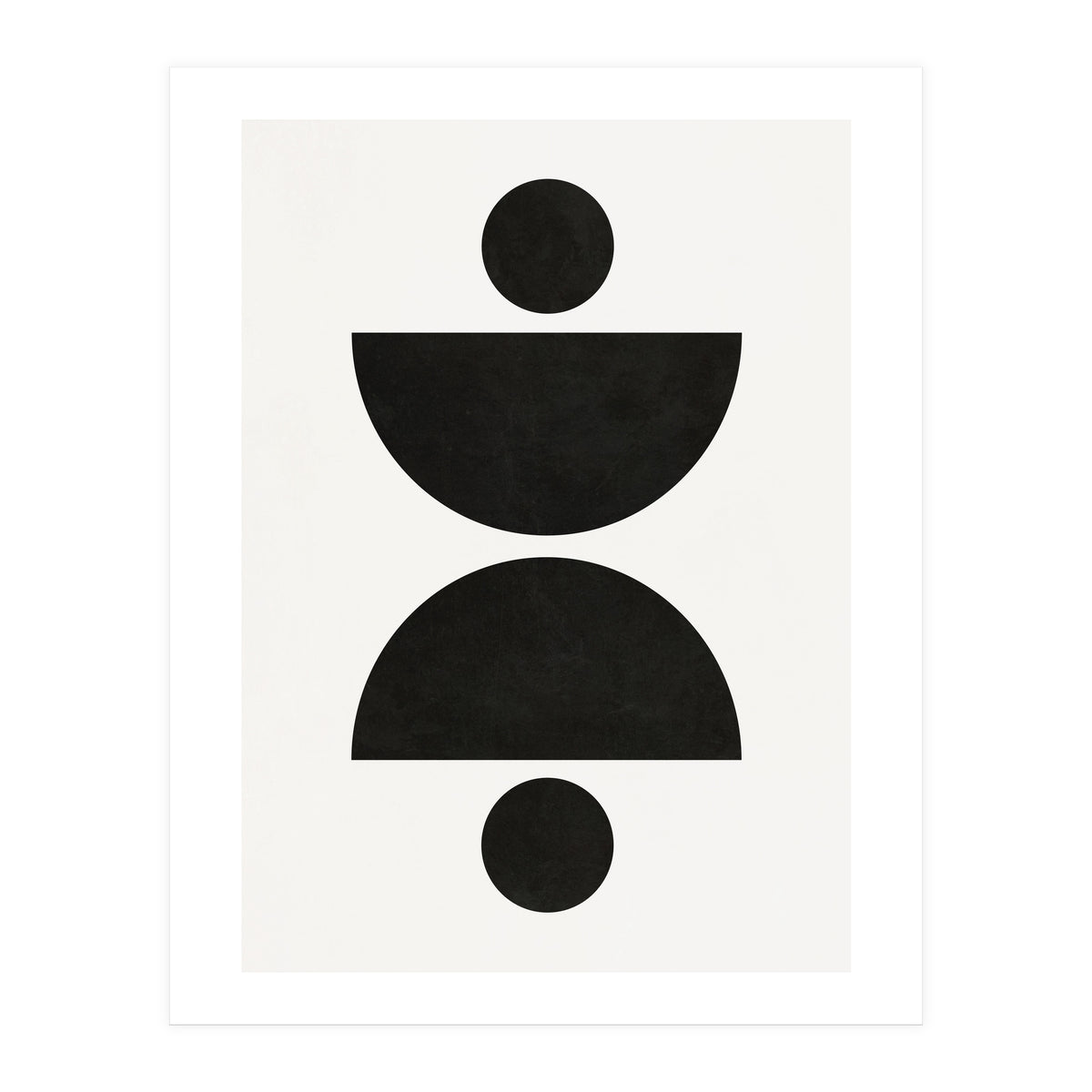 ABSTRACT AND GEOMETRIC SHAPES 02BW (Print Only)