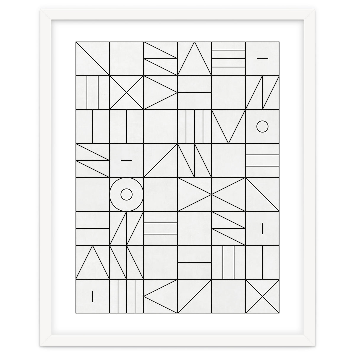 My Favorite Geometric Patterns No.1 - White