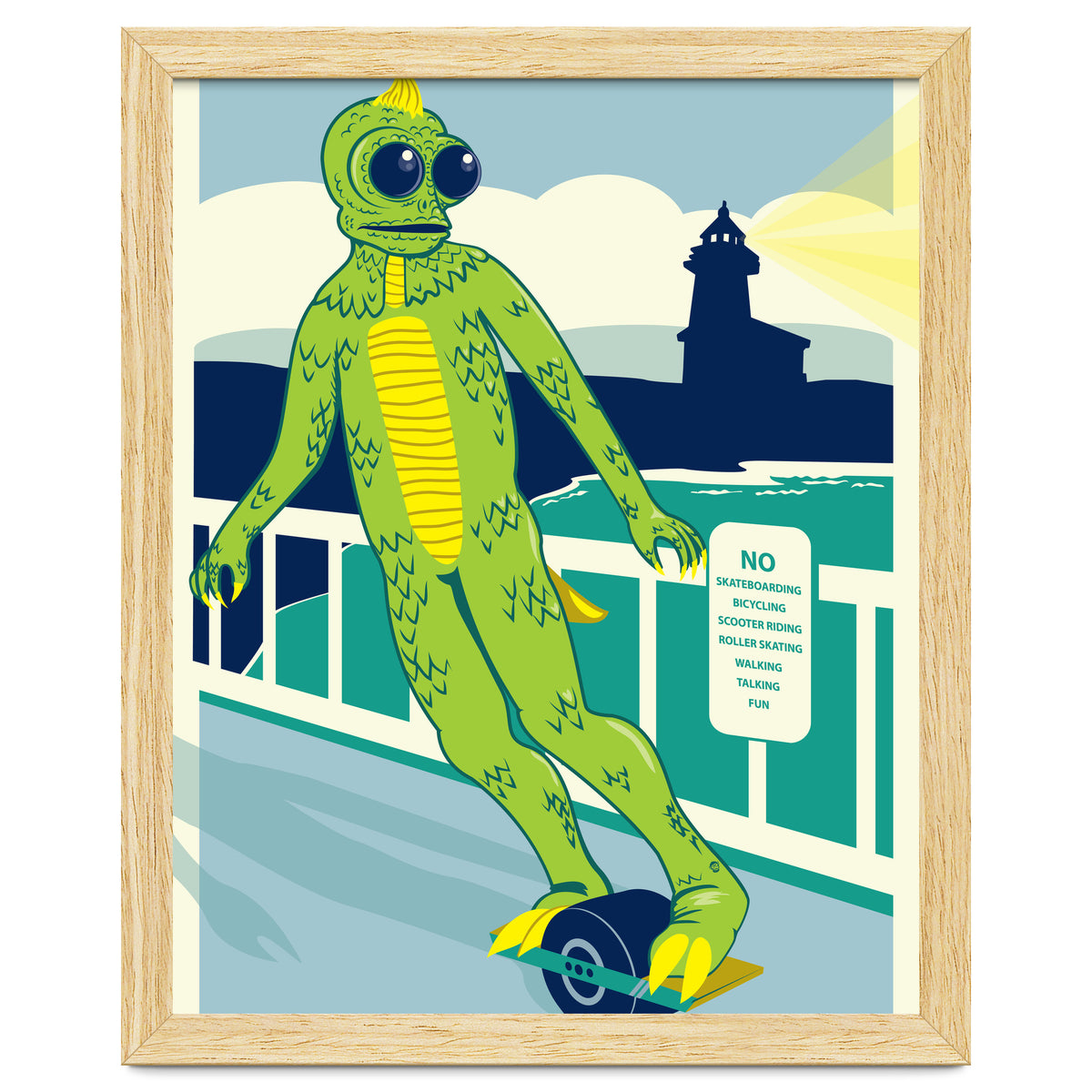 Sleezstak riding One Wheel