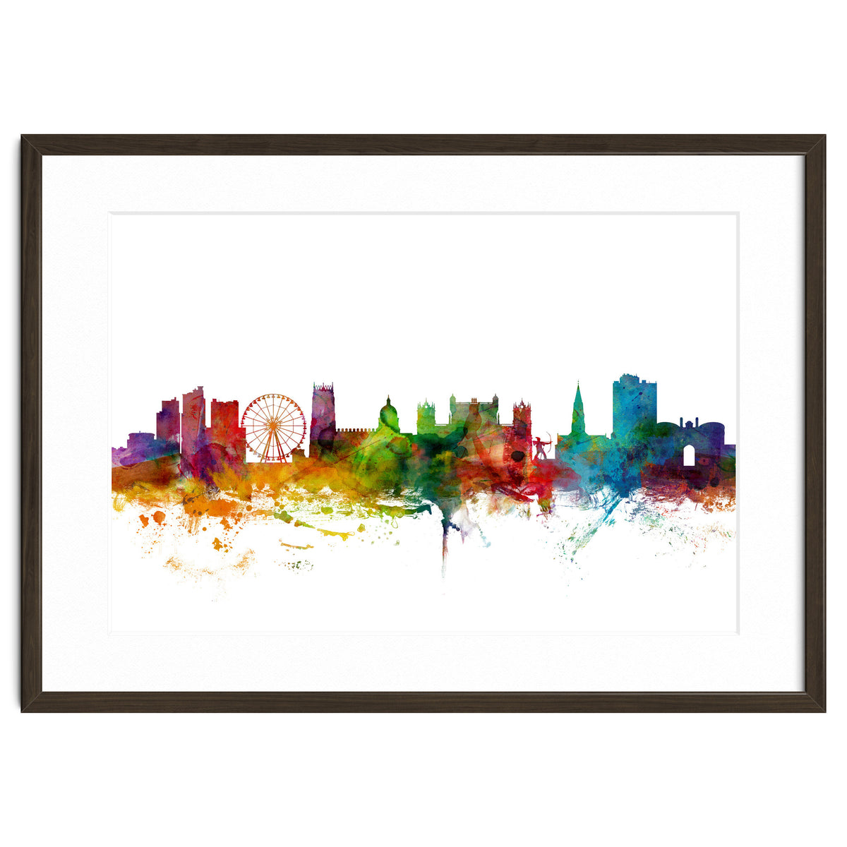 Nottingham England Skyline