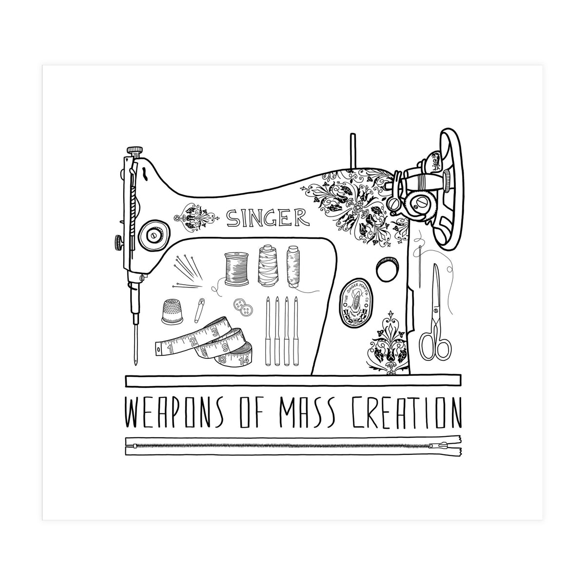 Weapons Of Mass Creation - Sewing (Print Only)