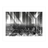 Modern Art BROOKLYN BRIDGE & SKYLINE (Print Only) thumbnail