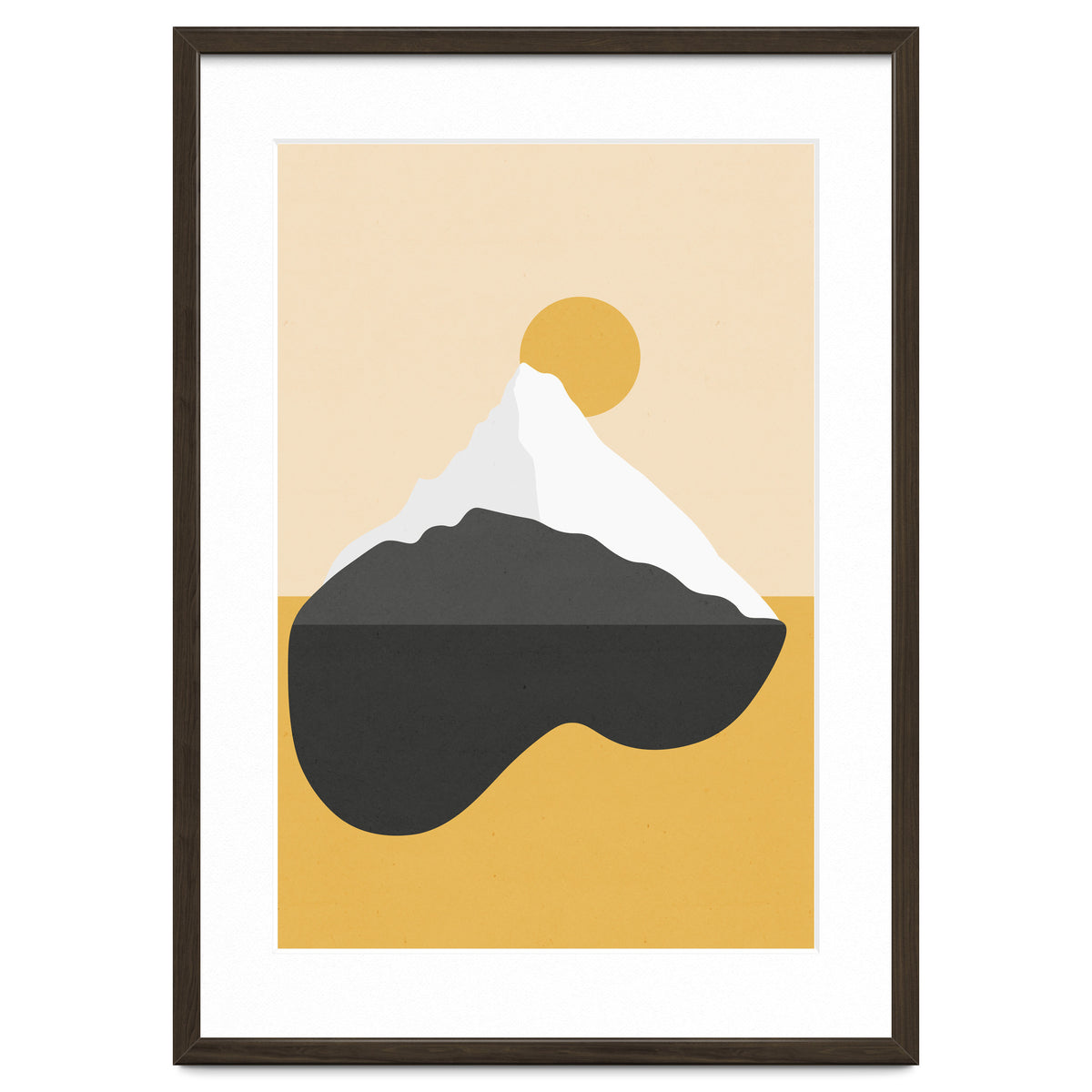 Abstract Mountain - Golden Desert
