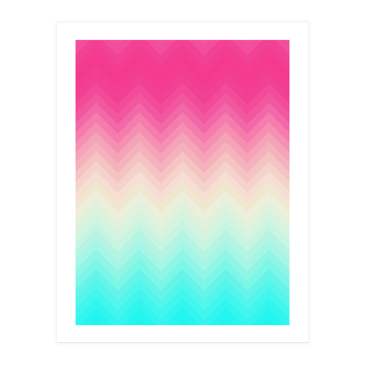 Chevron pink and blue (Print Only)