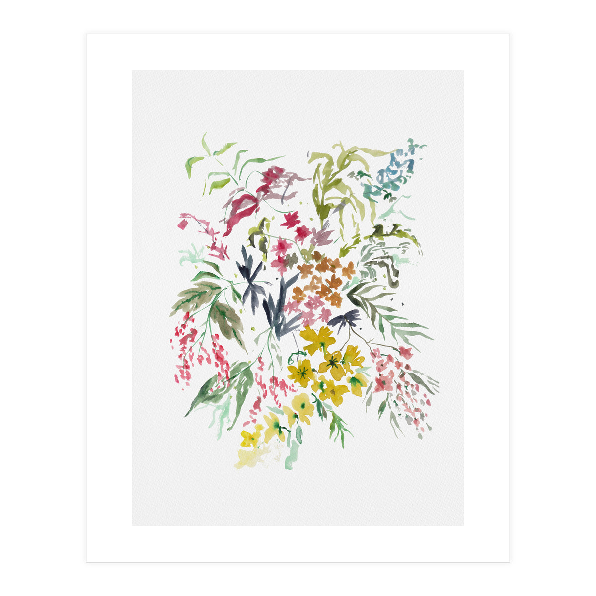Autumn Bush Watercolour (Print Only)