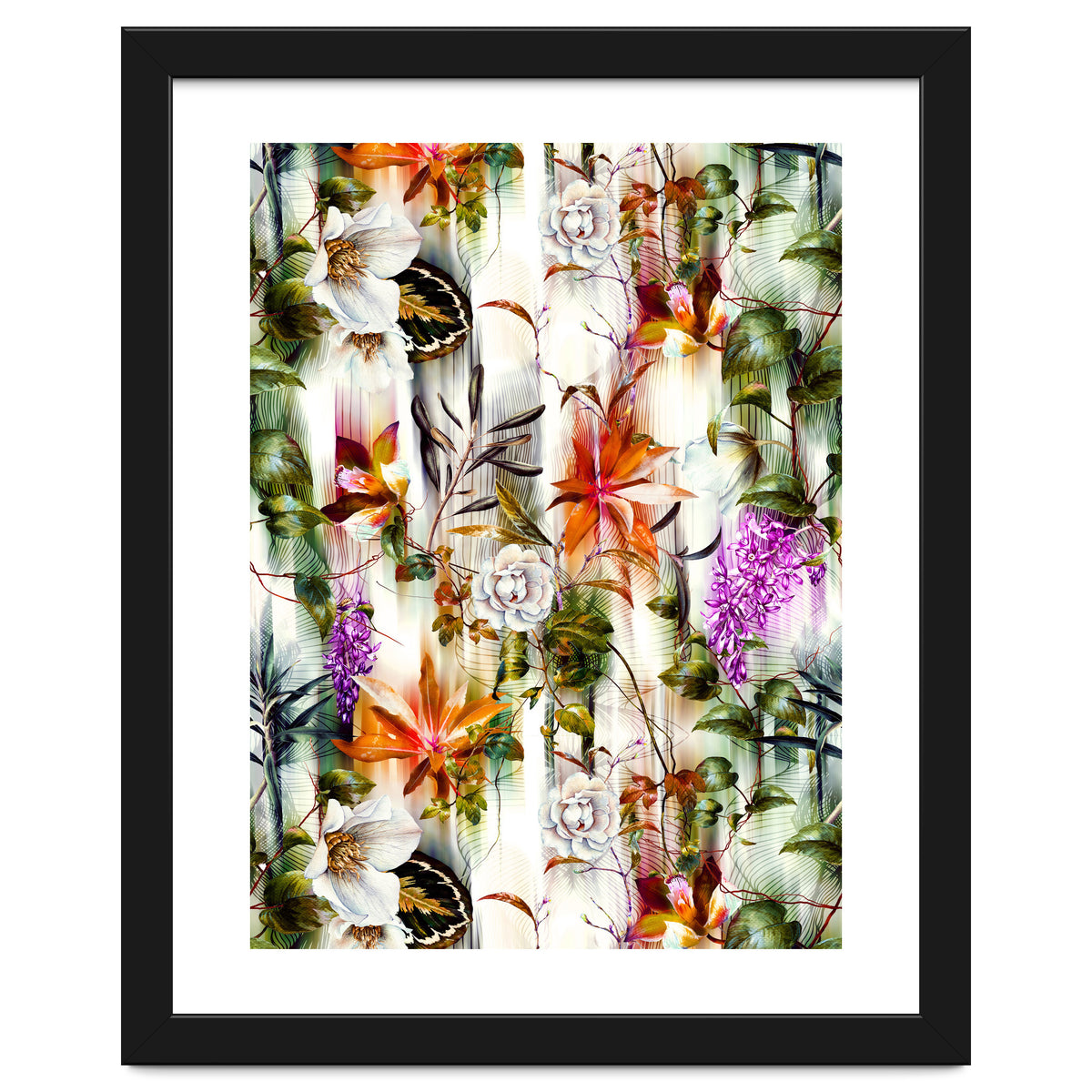 Abstract Motion Blur Floral