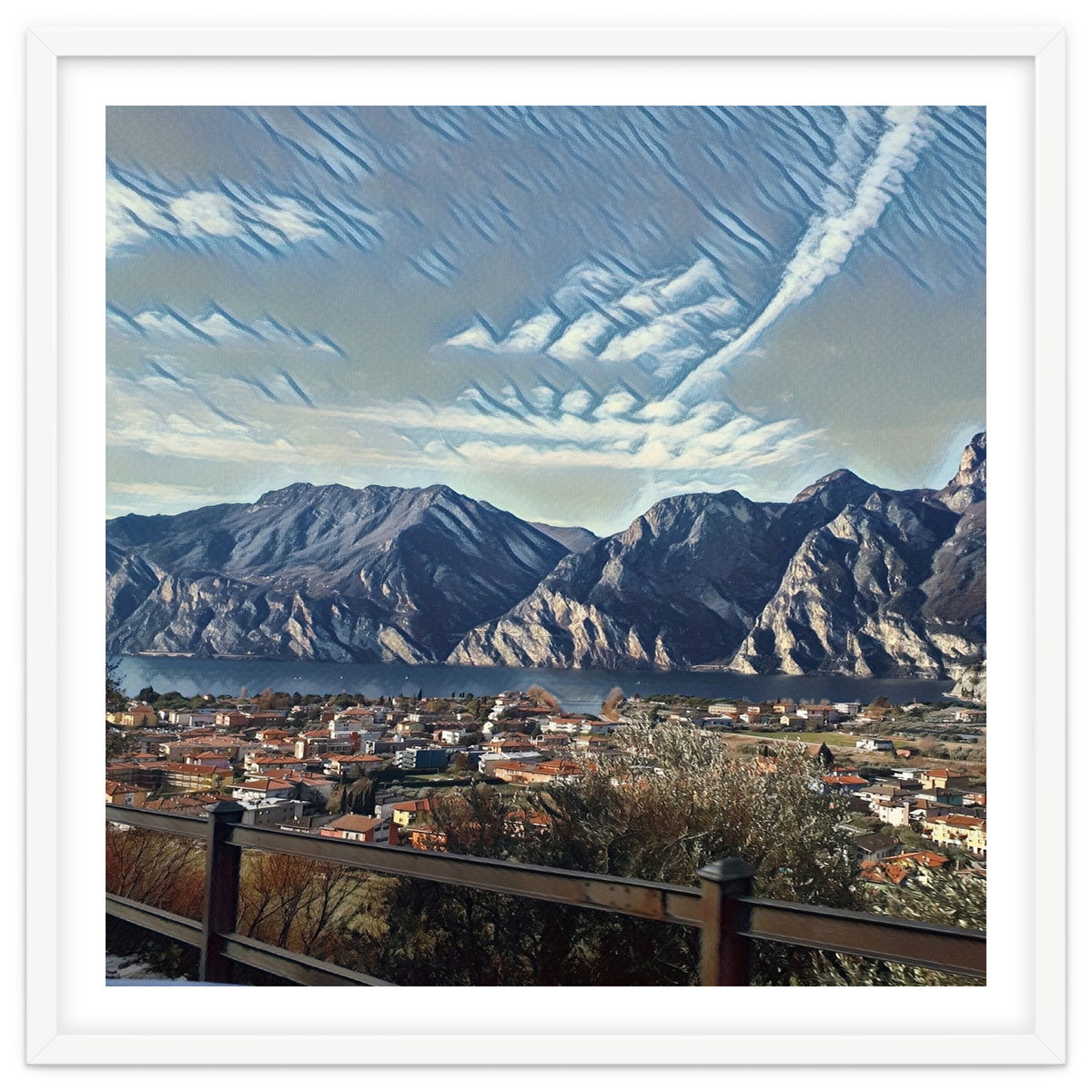 Side way to Lake Garda, Italy.