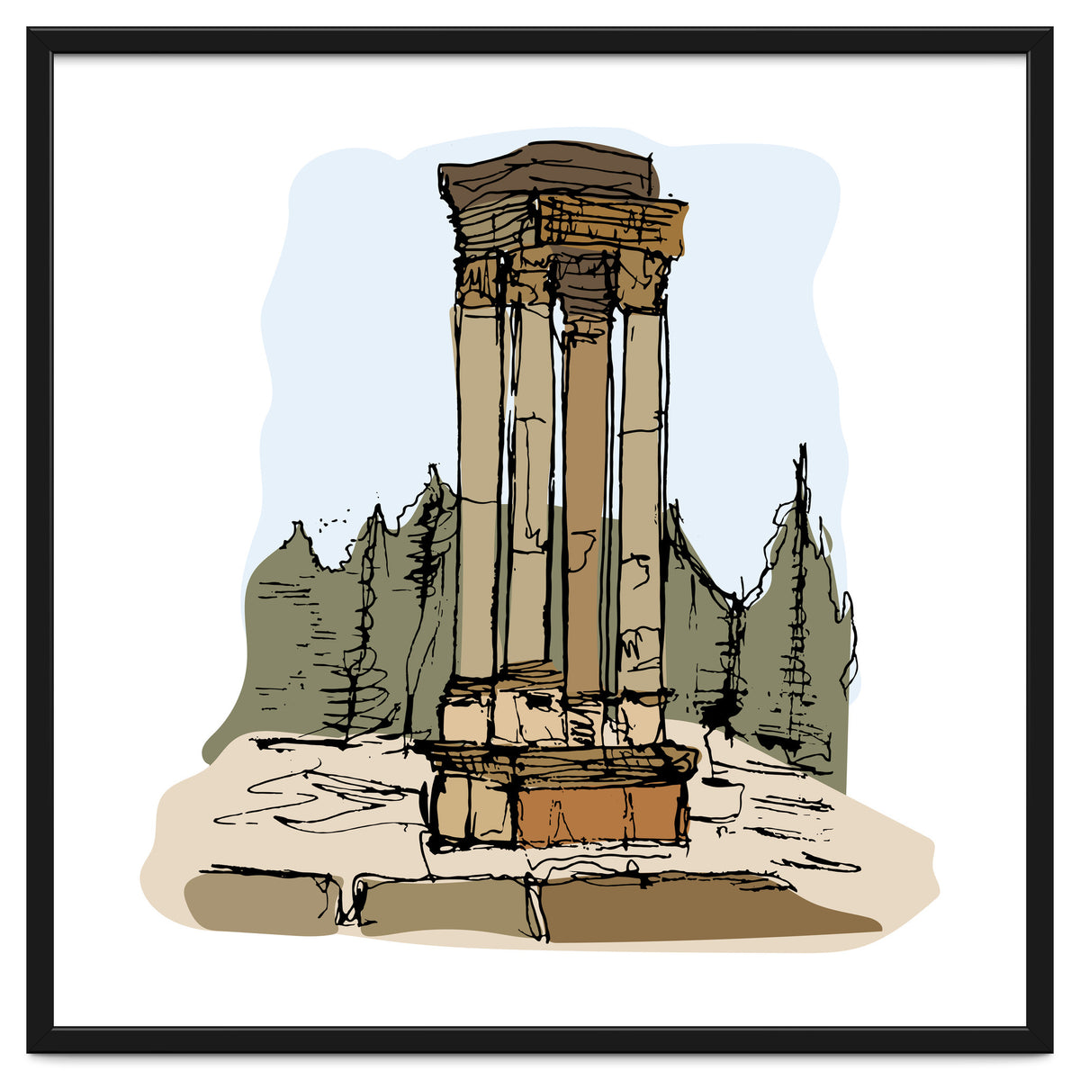 Anjar Tetrastyle, Lebanon