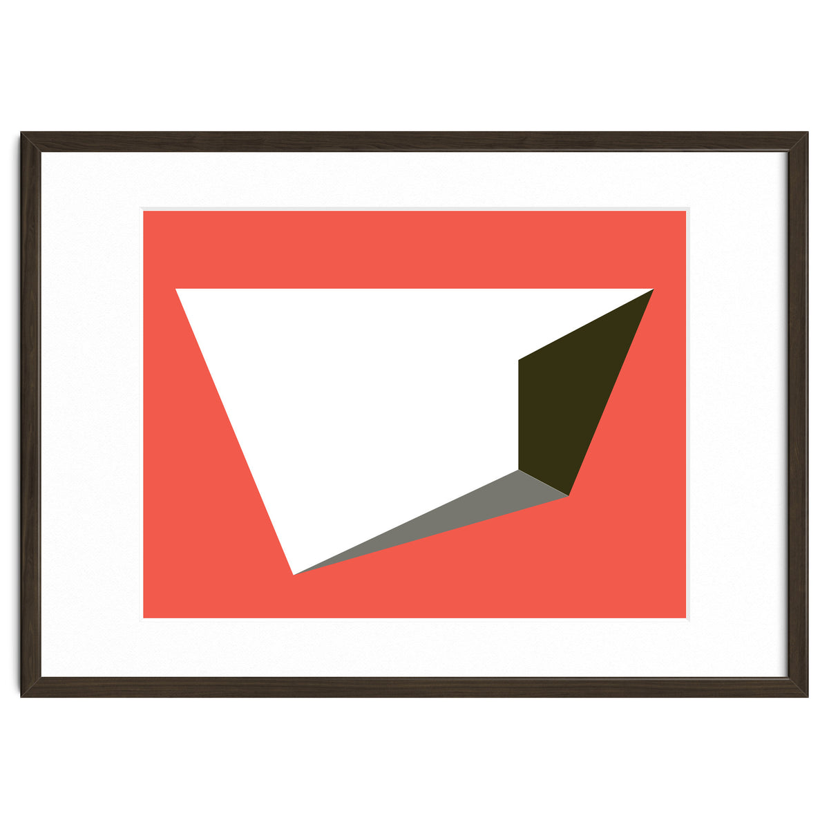 Geometric Shapes No. 81 - pink, grey, black & white