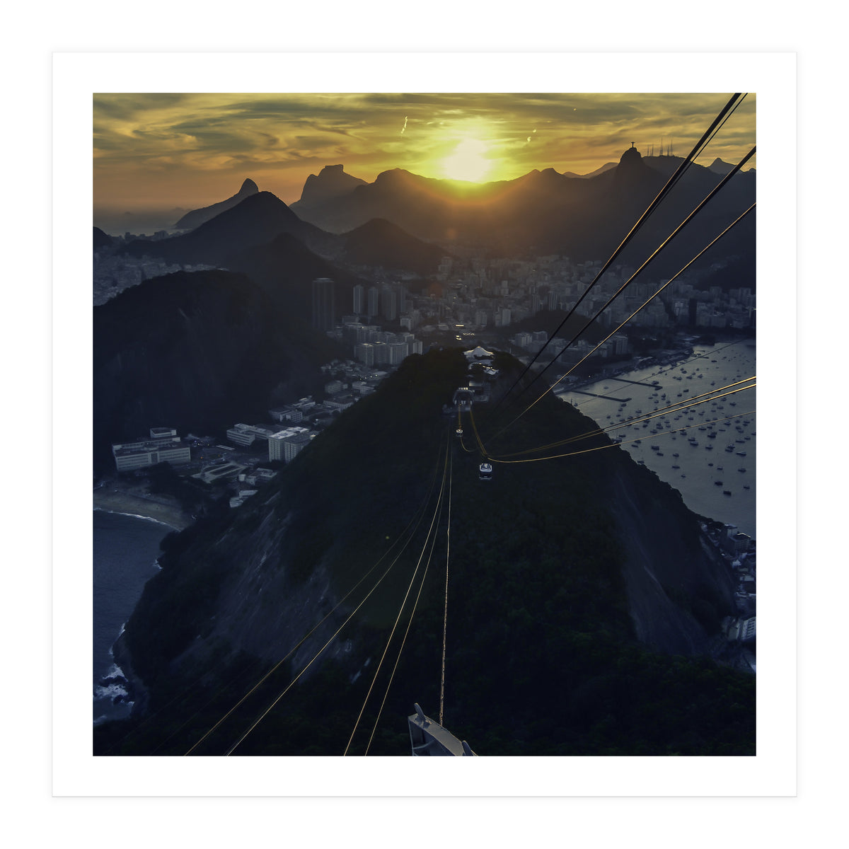 Carioca Sunset 2 1x1 (Print Only)