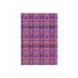 Hawa Mahal (Wind Palace) Retro - India (Print Only) thumbnail