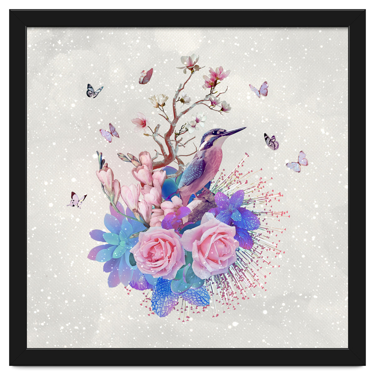 Floral Alcedo Atthis