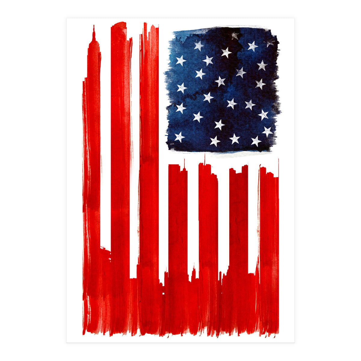 Stars And Buildings (Print Only)