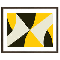 Geometric Shapes No. 4 - yellow, black & white