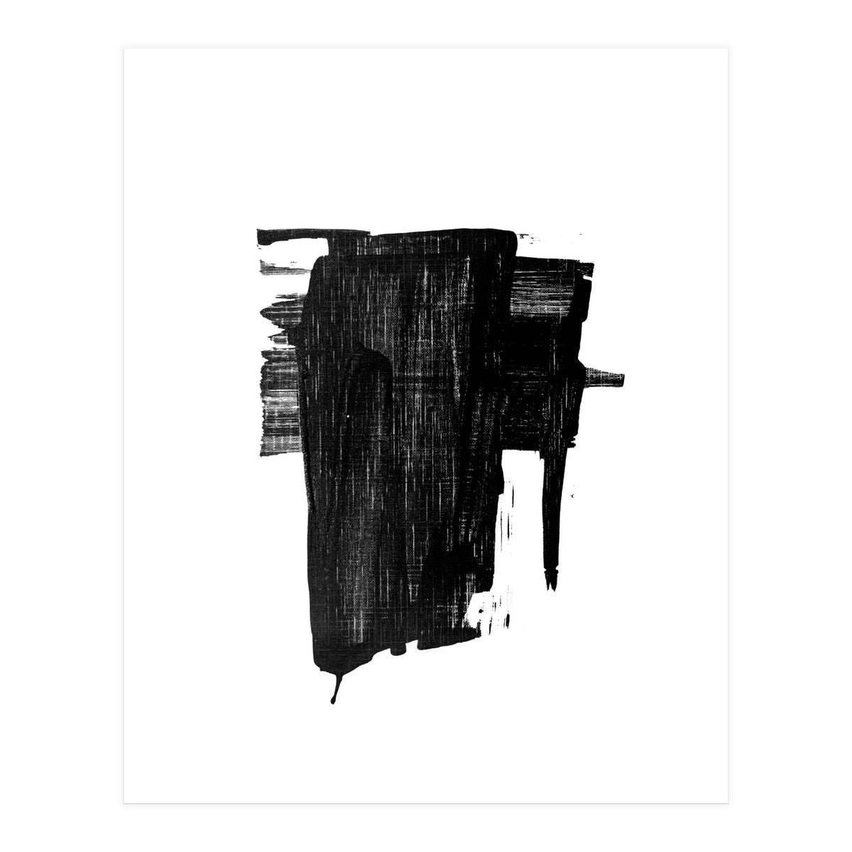 Minimalist Textured Brushstroke Art #2 (Print Only)