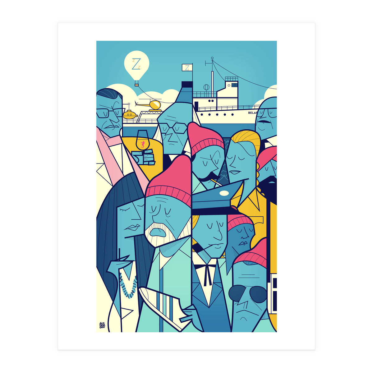 Acquatic Life With Steve Zissou (Print Only)