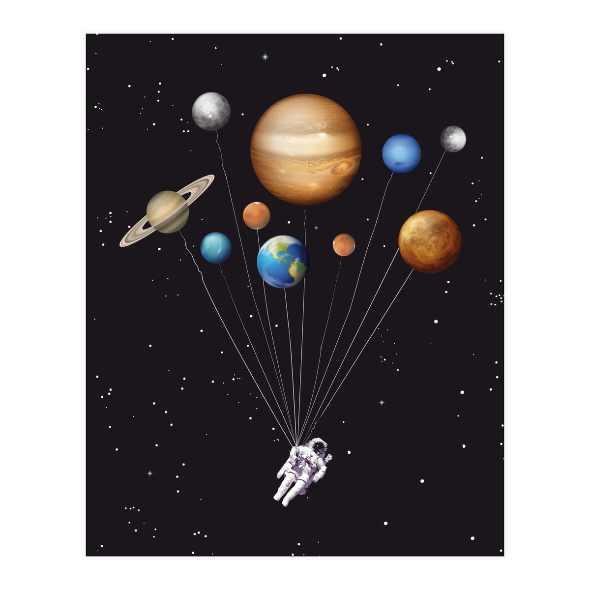 Space traveller poster (Print Only)