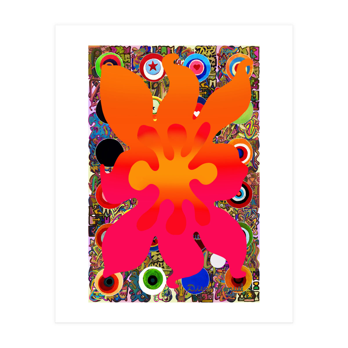 Fuego Y Graffiti 82 (Print Only)