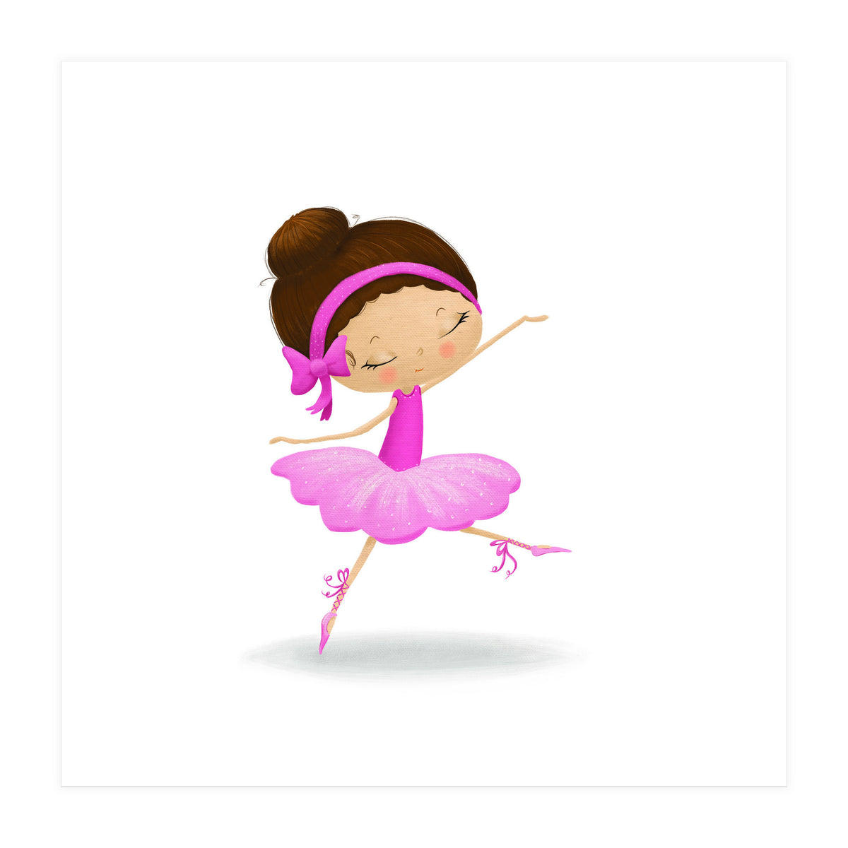 Adorable Ballerina Nursery Print (Print Only)